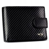 Portfel Peterson skóra naturalna elegancki skórzany z ochroną kart RFID