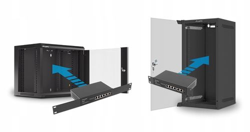 SWITCH LANBERG 4X 100MB POE+/2X RACK 60W 10' 19' na Arena.pl