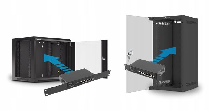 SWITCH LANBERG 4X 100MB POE+/2X RACK 60W 10' 19' zdjęcie 4