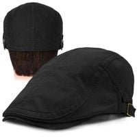 Klasyczny KASZKIET Męski Czapka Bawełniana Casual CZARNY Pako Jeans