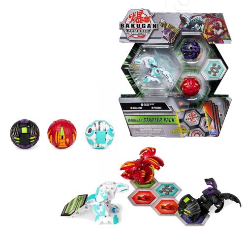 Bakugan starter Trox Nillious Pharol figurka + karty na Arena.pl