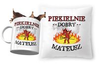 Zestaw Dla Mateusza Poduszka + Kubek Na Prezent Z Nadrukiem Ze Zdjęciem