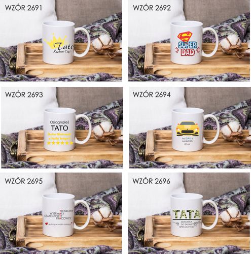 Kubek z nadrukiem PREZENT OSIĄGNĄŁEŚ TATO na Arena.pl