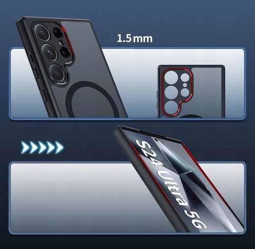 ETUI DO MAGSAFE CZARNY MAT DO SAMSUNG S24 ULTRA na Arena.pl