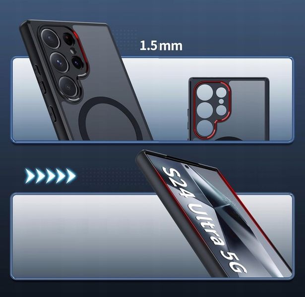 ETUI DO MAGSAFE CZARNY MAT DO SAMSUNG S24 ULTRA zdjęcie 7