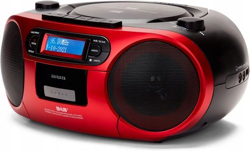 BOOMBOX RADIOODTWARZACZ AIWA BBTC-660DAB/RD DAB+ BLUETOOTH CD FM USB na Arena.pl