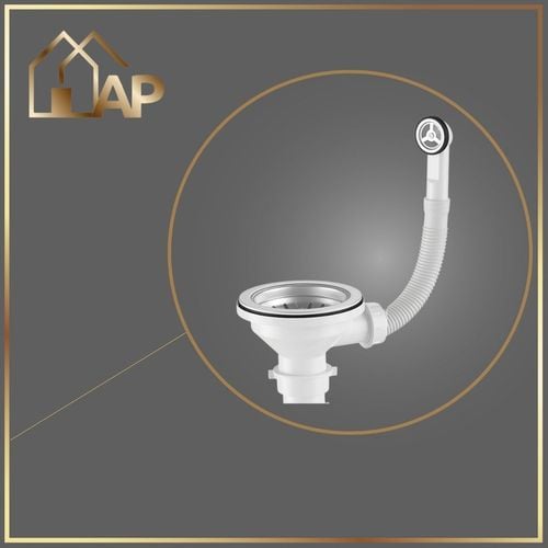 SYFON PRZYŚCIENNY do Zlewu Odpływ CHROM Jednokomorowy z Przelewem na Arena.pl