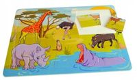 PUZZLE Kreatywna Układanka ZOO SAFARI Ciekawe Hobby Dla RODZINY Zwierzęta