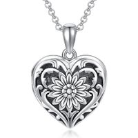 Naszyjnik medalion serce na zdjęcie 925 sterling silver personalizowany