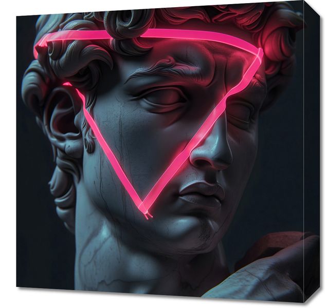 Obraz 50x50cm Neonowy Renesans zdjęcie 1