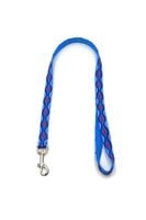 A-475 PEJCZ, KRÓTKA SMYCZ DLA PSA TAŚMA ROMB 20mm/80cm Kolor - Błękitny