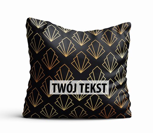 Poduszka Dekoracyjna GEOMETRYCZNA  z Twoim napisem G40 na Arena.pl
