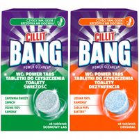2 x Cillit Bang tabletki do czyszczenia WC Mix Sosnowy Las Oryginal 2x 6 sz