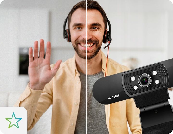 KAMERA INTERNETOWA KAMERKA FULL HD MIKROFON LED zdjęcie 2