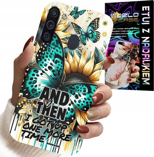 ETUI DO SAMSUNG GALAXY A21 - AND THEN I GOT UP, KOBIECE WZORY + FOLIA na Arena.pl