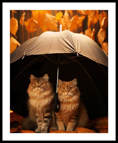 Plakat 40x50cm Jesienny Koci Schron na Arena.pl