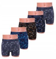 5x BOKSERKI MĘSKIE Bambusowe- Pesail - majtki szorty antybakteryjne - L