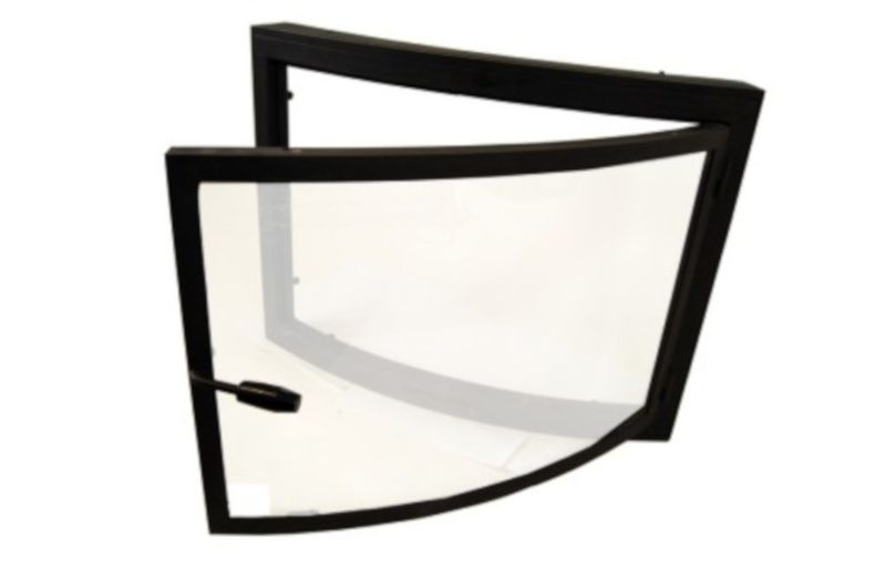 Szyba gięta do pieca kominka kozy żaroodporna zdjęcie 2