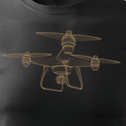 Koszulka z dronem DJI dron drone quadrocopter męska czarna REGULAR XL na Arena.pl