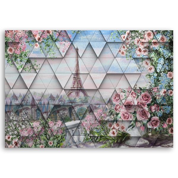 Emaga Obraz na płótnie, Wieża Eiffla wiosną - 120x80 zdjęcie 3