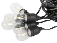 Girlanda łańcuch świetlny 10x led e27 lampki oświetlenie ogrodowe do ogrodu