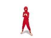 Strój przebranie dla dzieci Ninja czerwony, rozmiar 116-128