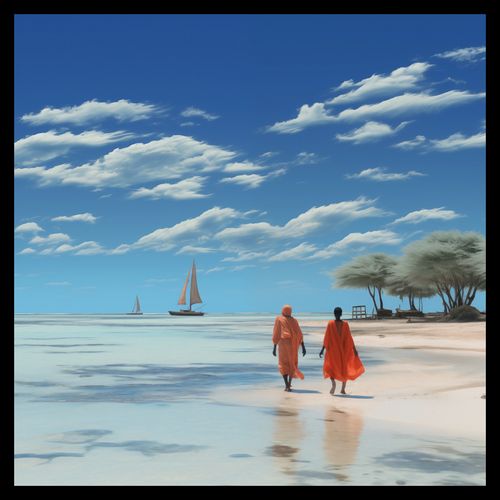 Plakat 50x50cm Spokój w Piaskach na Arena.pl