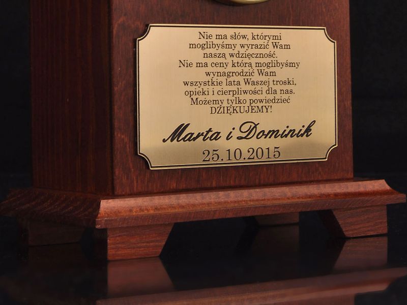 Statuetka Zegar w etui niebieskim PREZENT zdjęcie 7