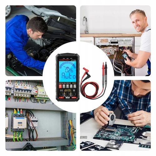 CYFROWY MULTIMETR UNIWERSALNY NCV RMS LIVE TEST TERMOPARA TEMP. na Arena.pl