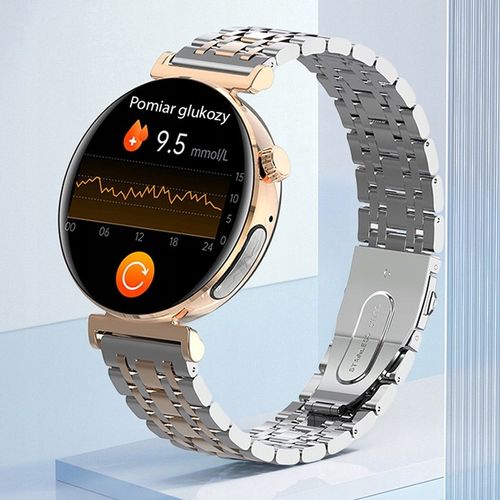 SMARTWATCH ZEGAREK DAMSKI EKG GLUKOZA CIŚNIENIE ROZMOWY SMART WATCH MENU PL na Arena.pl