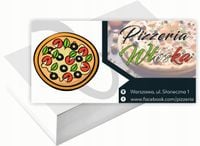 Wizytówki firmowe Foliowane 1000szt dużo różnych wzorów WŁOSKA PIZZERIA
