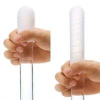 masturbator w saszetce, wykonany z żelu ze strukturą do stymulacji penisa.