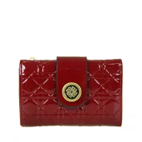 monnari portmonetka skóra naturalna czerwony