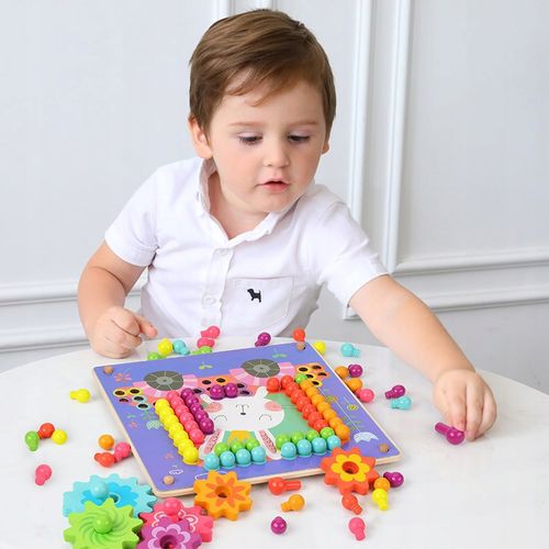 drewniane klocki grzybki jhtoy-617 na Arena.pl