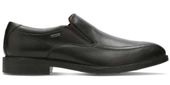 Clarks Mokasyny męskie - ChilverGo GTX - rozmiar 40 - czarne, skórzane, GTX