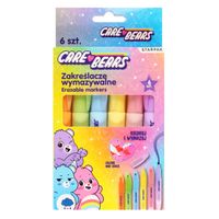 zakreślacze wymazywalne 6 kolorów care bears starpak