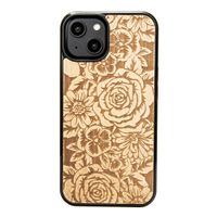 drewniane etui bewood na iphone 14 róże aniegre