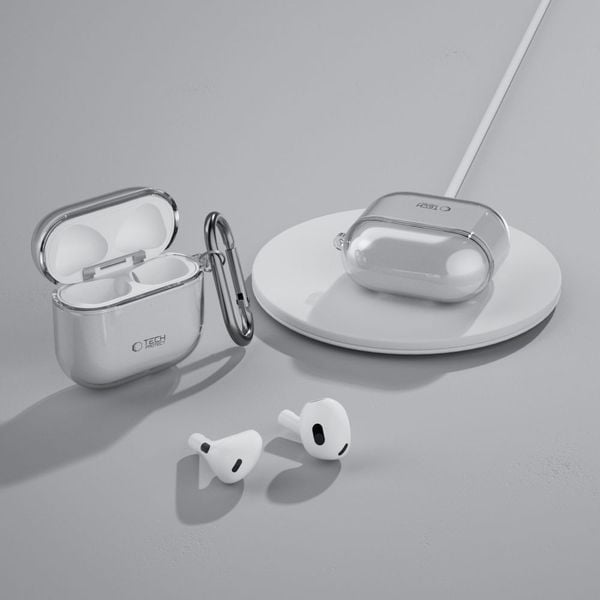 TECH-PROTECT FLEXAIR APPLE AIRPODS 4 ASH GREY zdjęcie 7