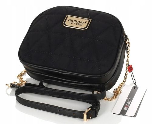 MONNARI Efektowna torebka listonoszka na pasku z łańcuszkiem Zamsz na Arena.pl