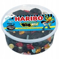 Haribo Żelki Lukrecja Lakritz Mix Kiddies Big Box Party z Niemiec 900 g