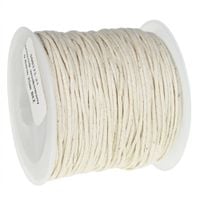 SZNUREK bawełniany woskowany 0.6mm 25m beżowy