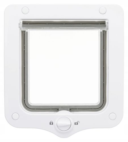 Trixie Drzwiczki wahadłowe z tunelem 4-way Białe na Arena.pl