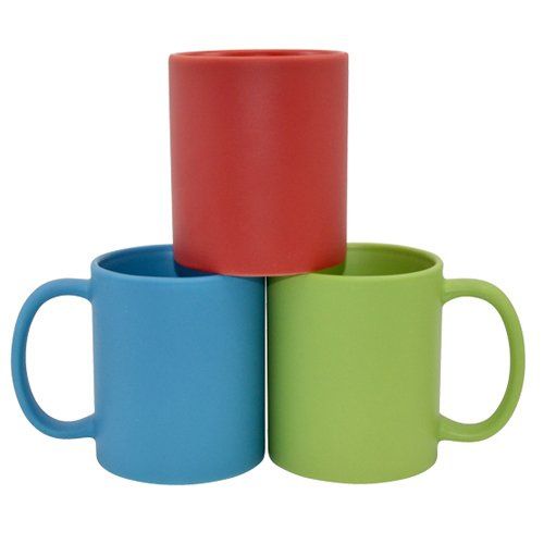 Kubek Full Color - czerwony, matowy do termotransferu na Arena.pl