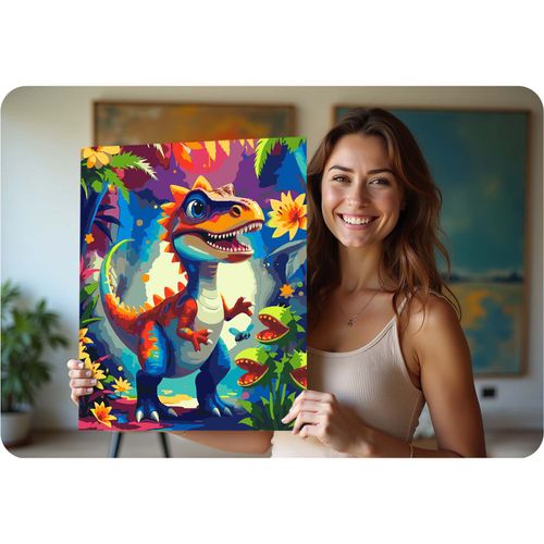 Obraz do malowania po numerach 40x50 cm Massido Dino na Arena.pl