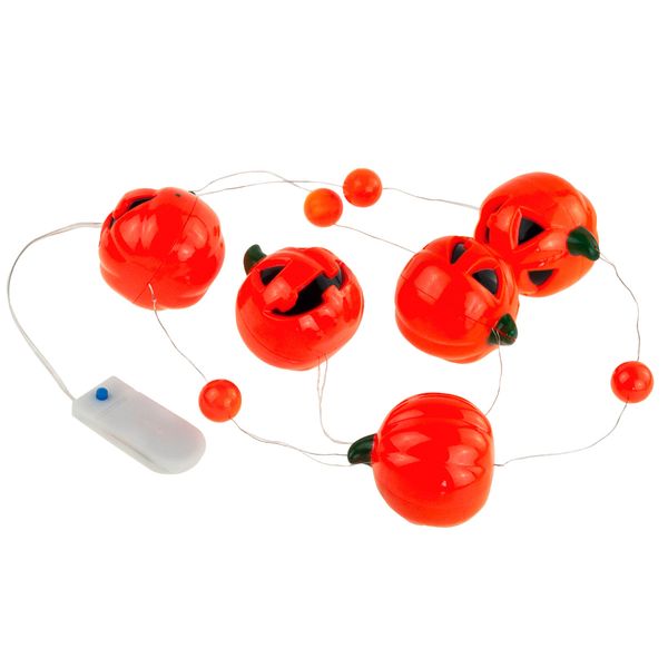 GIRLANDA HALLOWEEN LED ŁAŃCUCH DYNIA ŚWIECĄCA 5SZT zdjęcie 7