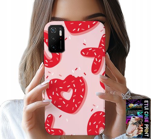 ETUI DO XIAOMI POCO M3 PRO 5G - KOBIECE, MODNE WZORY XOXO SERCE + SZKŁO na Arena.pl