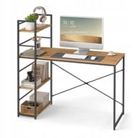 Biurko z Regałem MAX 4.0 Nowoczesne Loft Do Pokoju Biura Dąb