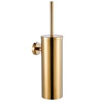 Szczotka Do WC Łazienki Szczotki do Toalety Stal Uchwyt Na Ścianę Złota