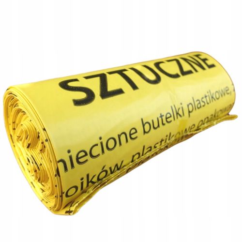 Worki segregacji śmieci PLASTIK ŻÓŁTE kosz 120L na Arena.pl