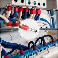 DUŻY ZESTAW ZACISKARKA DO TULEJEK PRASKA DO KABLI KOŃCÓWEK + 1800 KOŃCÓWEK